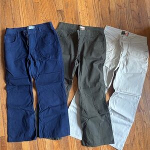 Roxy Quicksilver women’s cropped Casual Pants - Navy, Olive, and tan